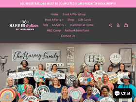 hammerandstaincovington.com homepage screenshot