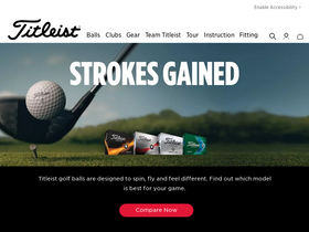 'titleist.ca' screenshot