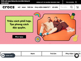 Crocs™ Việt Nam website screenshot