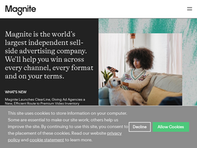 'magnite.com' screenshot