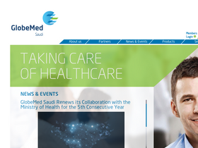 'globemedsaudi.com' screenshot