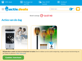 'actie.deals' screenshot