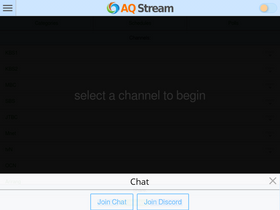 'aqstream.com' screenshot