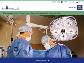 'skagitregionalhealth.org' screenshot