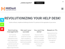 'milldesk.com' screenshot