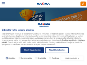 'maxima.lv' screenshot