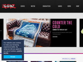 'yugioh.com' screenshot