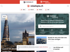 'reisetopia.ch' screenshot