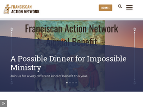'franciscanaction.org' screenshot