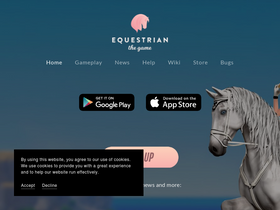 'equestrianthegame.com' screenshot