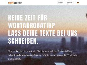'textbroker.de' screenshot