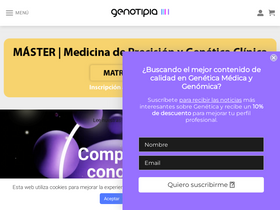 'genotipia.com' screenshot