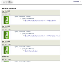 'logicbig.com' screenshot