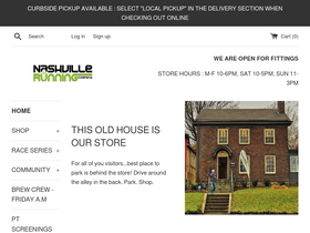 nashvillerunning.com homepage screenshot