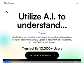 MapDeduce - Unlock rapid, multilingual document analysis and question-answering.