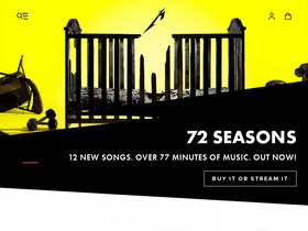 'metallica.com' screenshot