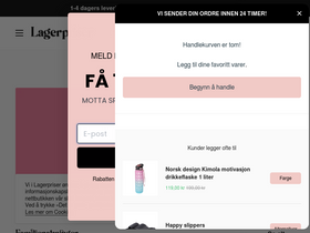 'lagerpriser.no' screenshot