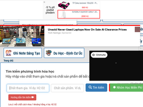 'phuongtrinhhoahoc.com' screenshot