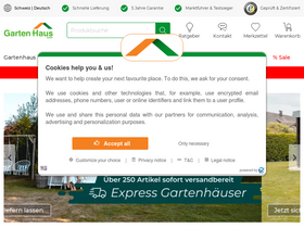 'gartenhaus.ch' screenshot