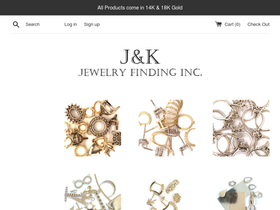 jkjewelryfindings.com homepage screenshot