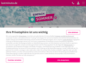'lastminute.de' screenshot