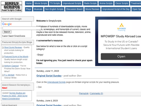 'simplyscripts.com' screenshot