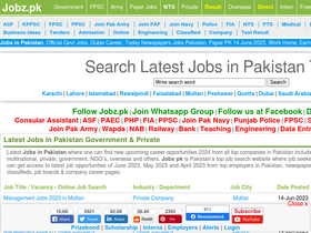 'jobz.pk' screenshot