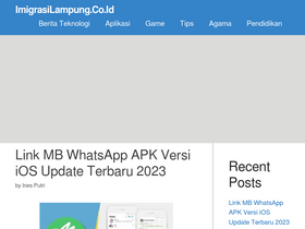 'imigrasilampung.co.id' screenshot