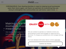 'coca-cola.ca' screenshot