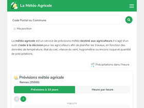 'lameteoagricole.net' screenshot