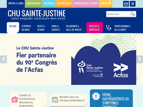 'chusj.org' screenshot