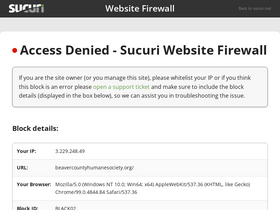 'beavercountyhumanesociety.org' screenshot