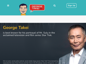 'georgetakei.com' screenshot