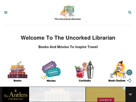 'theuncorkedlibrarian.com' screenshot