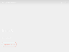Geistmaschine homepage screenshot