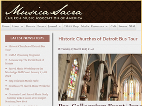 'musicasacra.com' screenshot