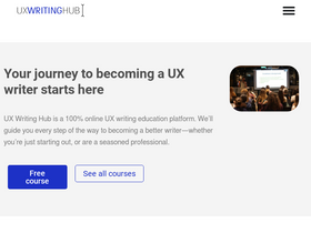 'uxwritinghub.com' screenshot
