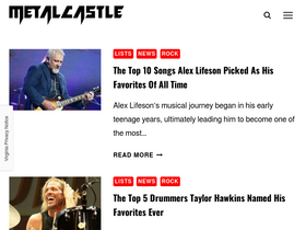 'metalcastle.net' screenshot