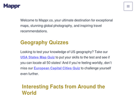 'mappr.co' screenshot
