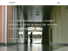 'begrafenissendepoorter.be' screenshot