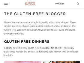 'theglutenfreeblogger.com' screenshot