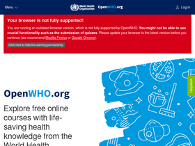 'openwho.org' screenshot