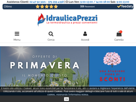 'idraulicaprezzi.it' screenshot