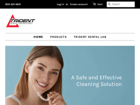 shoptridentlab.com homepage screenshot