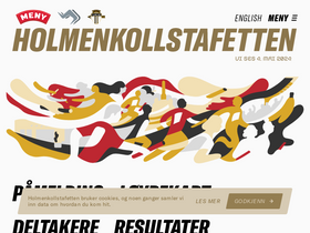 'holmenkollstafetten.no' screenshot