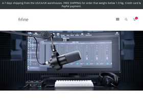 'fifinemicrophone.com' screenshot