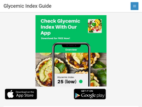 'glycemic-index.net' screenshot