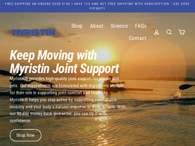 myristin.com homepage screenshot
