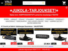 'valostore.fi' screenshot