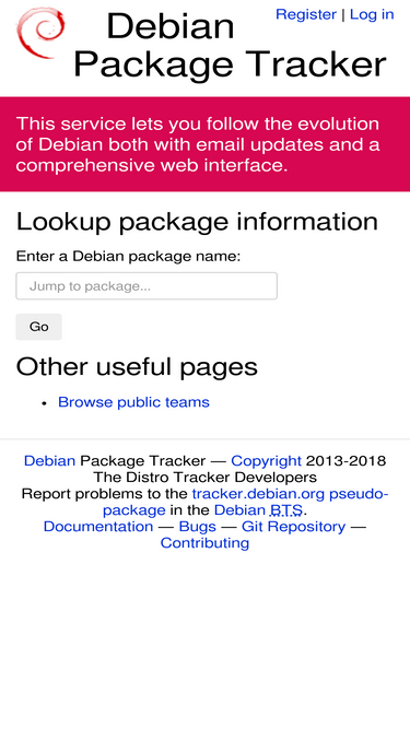 tracker.debian.org